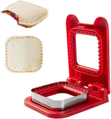 Sandwich Cutter and Sealer, Serrated Design, Makes Pocket Sandwiches Cookie Cutter