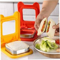 Sandwich Cutter and Sealer, Serrated Design, Makes Pocket Sandwiches Cookie Cutter